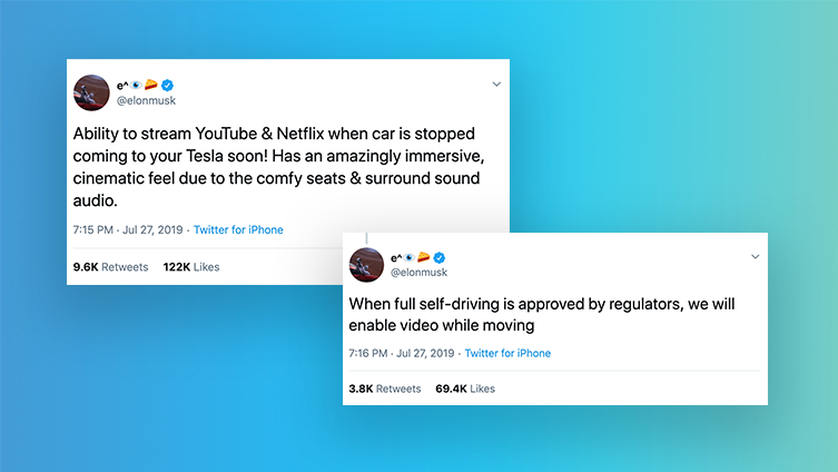 Tesla founder Elon Musk tweets about Netflix and Youtube