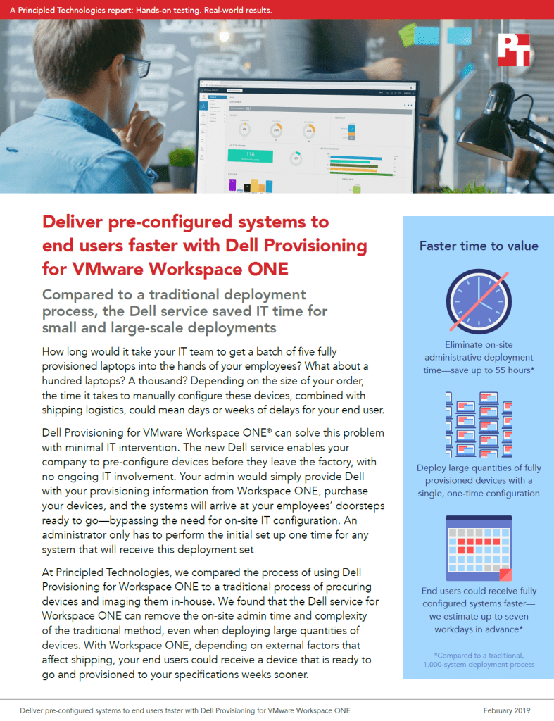 Deliver Pre Configured Systems To End Users Faster With Dell Provisioning Or Vmware Workspace One Top Business Tech