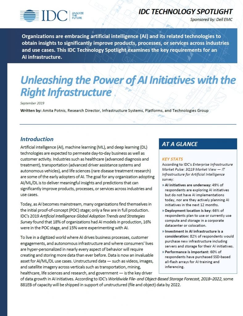 Unleashing the Power of AI Initiatives with the Right Infrastructure 2 Ai Infrastructure, , Unleashing the Power of AI Initiatives with the Right Infrastructure