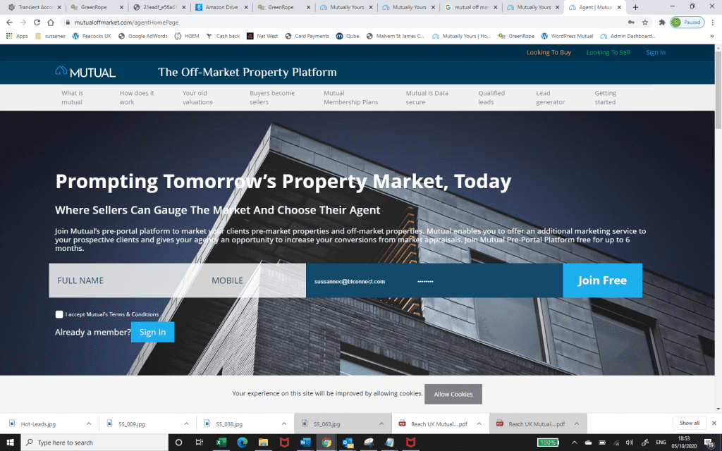 It's a win-win, Mutual's new proptech platform adds a new dimension to estate agency. 3 Agents Home Page Screenshot - Mutual Proptech Platform