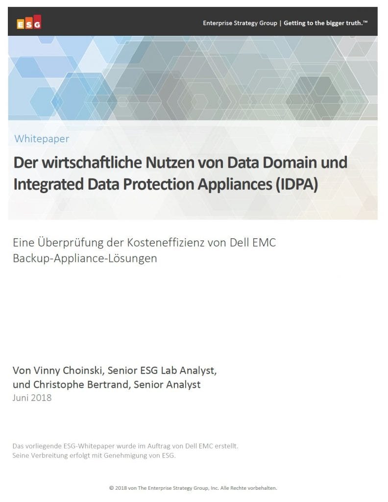 Analyse wirtschaftlicher und betrieblicher Vorteile des Data-Protection-Portfolios von Dell EMC PowerProtect 4 FY22Storage, , Analyse wirtschaftlicher und betrieblicher Vorteile des Data-Protection-Portfolios von Dell EMC PowerProtect