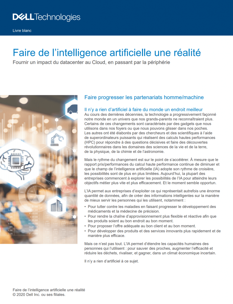 Faire de l’intelligence artificielle une réalité 4 An image of , , Faire de l’intelligence artificielle une réalité